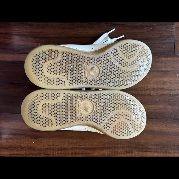 Womens Adidas Stan Smith White Red Leather Casual Shoes Sneakers US 7 - Picture 7 of 9